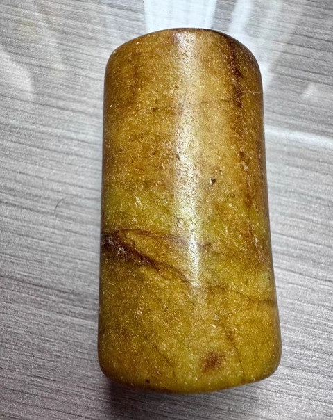 古玩玉器仿古做舊玉勒子真品鑒賞圖