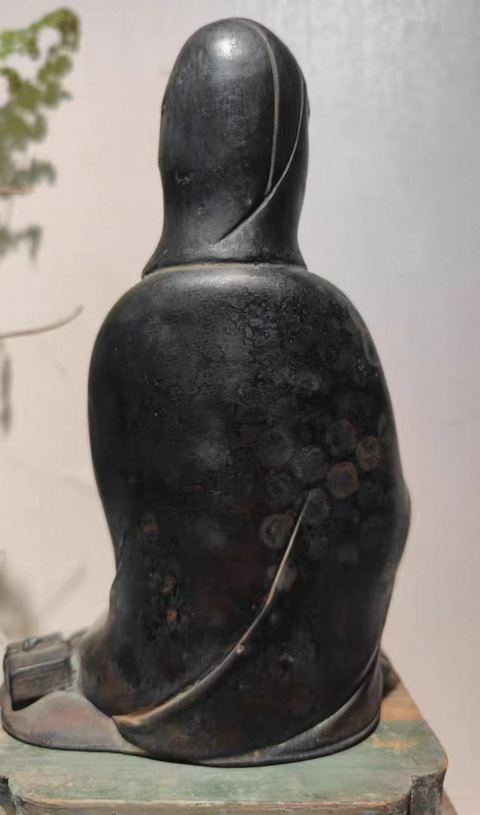 古玩銅器銅觀音真品鑒賞圖