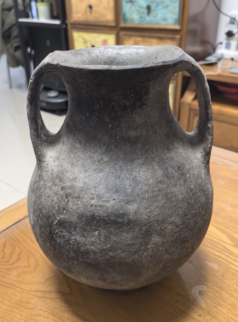 古玩陶瓷卡約文化雙耳罐真品鑒賞圖