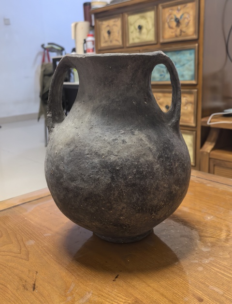 古玩陶瓷卡約文化雙耳罐真品鑒賞圖