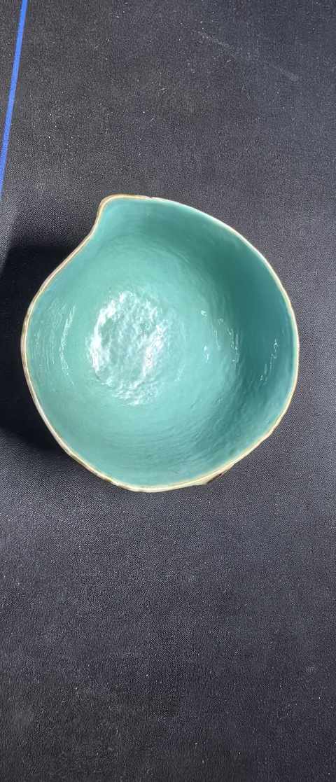 古玩陶瓷清晚期 粉彩壽桃杯真品鑒賞圖