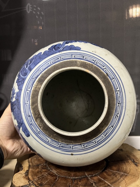 古玩陶瓷青花福祿壽三星人物圖蓋罐拍賣，當(dāng)前價(jià)格2588元