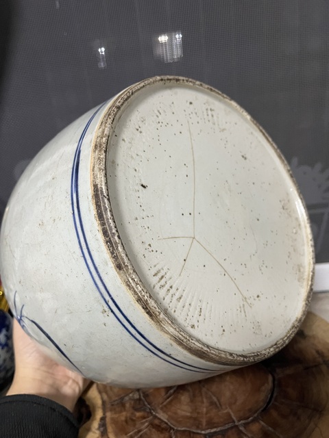 古玩陶瓷青花福祿壽三星人物圖蓋罐拍賣，當(dāng)前價(jià)格2588元