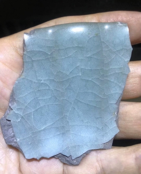 古玩陶瓷青瓷片真品鑒賞圖