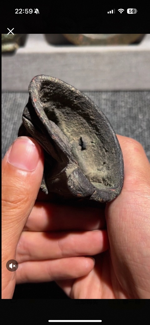 古玩銅器銅佛尊者像真品鑒賞圖