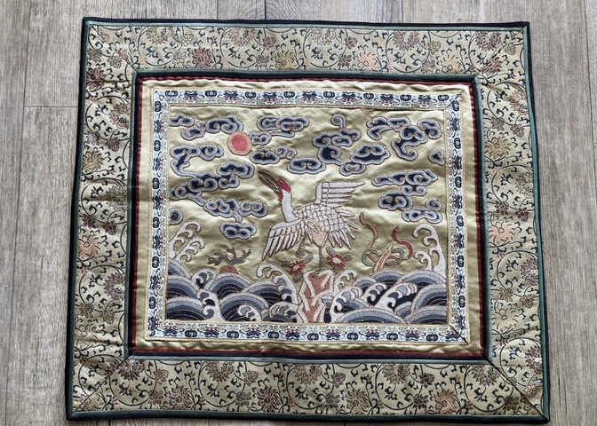 古玩雜項繡片真品鑒賞圖