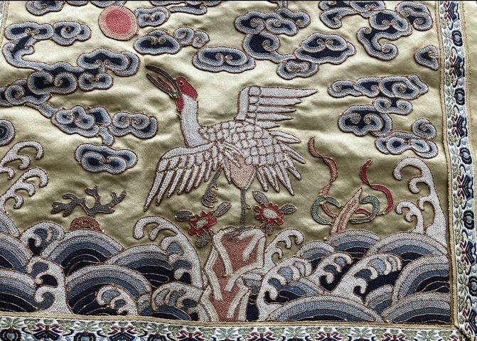 古玩雜項繡片真品鑒賞圖