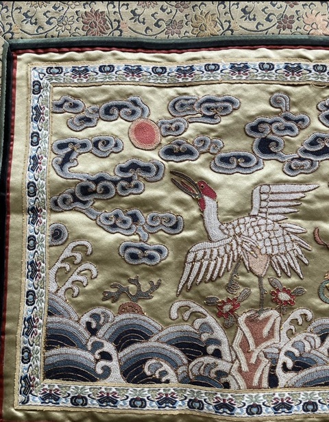 古玩雜項繡片真品鑒賞圖