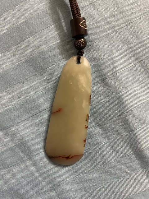 古玩玉器和田玉墜真品鑒賞圖