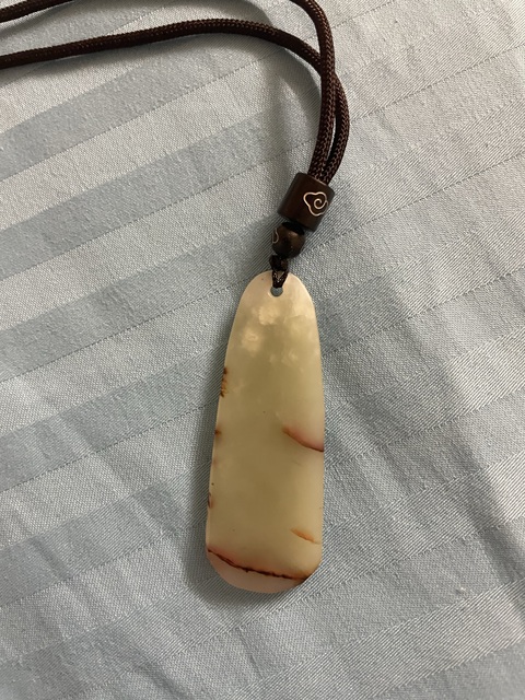 古玩玉器和田玉墜真品鑒賞圖