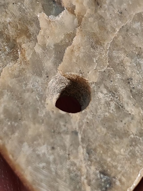 古玩玉器文化期殘改玉珩真品鑒賞圖