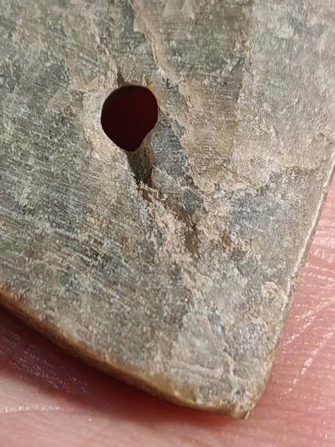 古玩玉器文化期殘改玉珩真品鑒賞圖