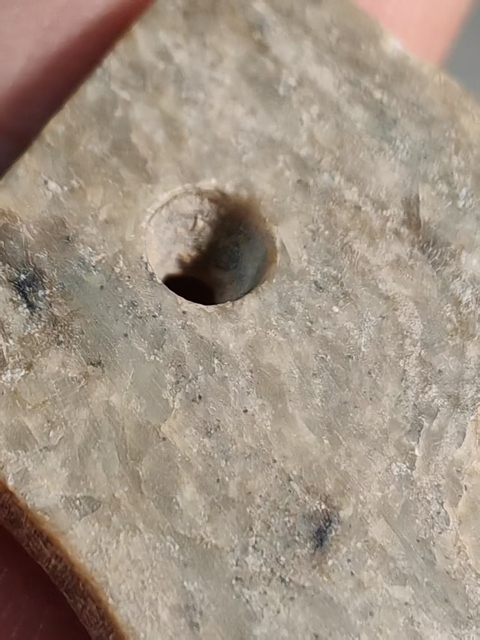 古玩玉器文化期殘改玉珩真品鑒賞圖