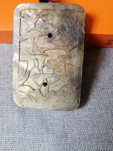 古玩雜項玳瑁殼雕一路連科掛牌真品鑒賞圖