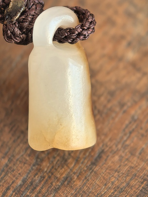 古玩玉器玉鐘墜真品鑒賞圖