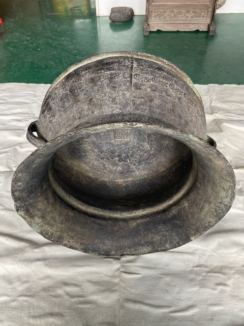 古玩銅器銅鼓真品鑒賞圖