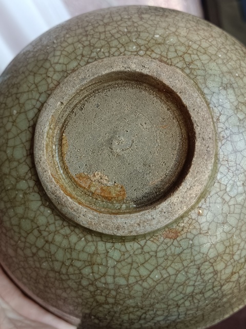 古玩陶瓷龍泉青瓷哥釉碗真品鑒賞圖