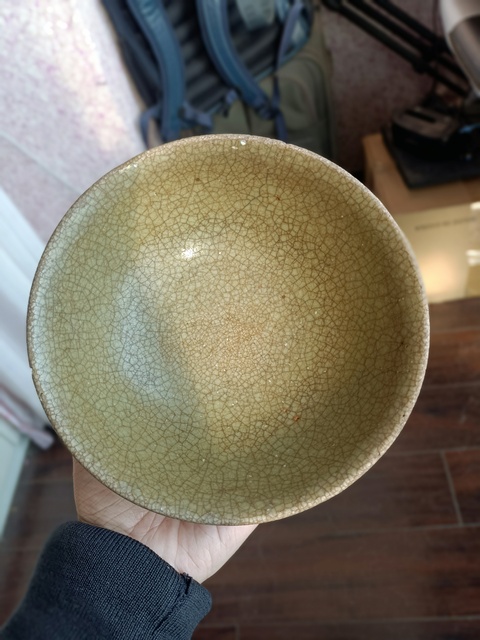 古玩陶瓷龍泉青瓷哥釉碗真品鑒賞圖