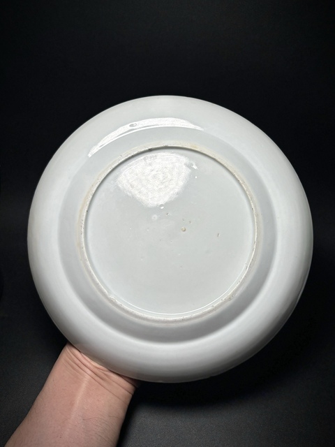 古玩陶瓷清咸豐·（細路）廣作五彩“西廂記”人物故事紋盤拍賣，當前價格2850元