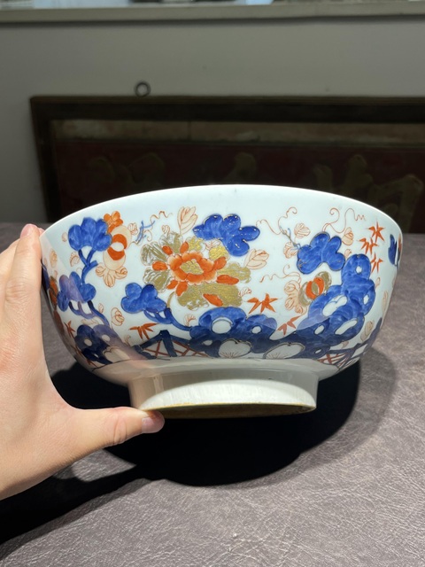 古玩陶瓷清康熙·青花礬紅金彩大碗拍賣，當前價格5000元