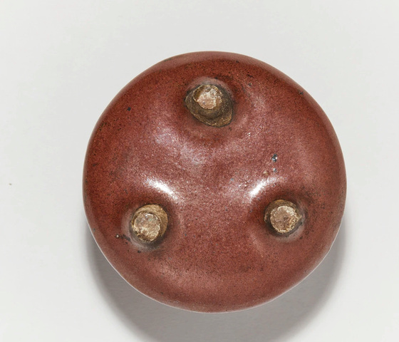 古玩陶瓷清雍正鐵銹釉沖耳小琴爐拍賣，當前價格30000元