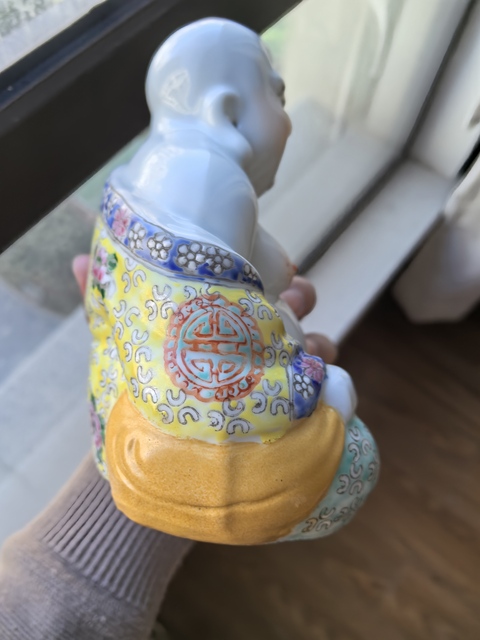 古玩陶瓷彌勒佛塑像拍賣，當(dāng)前價格980元