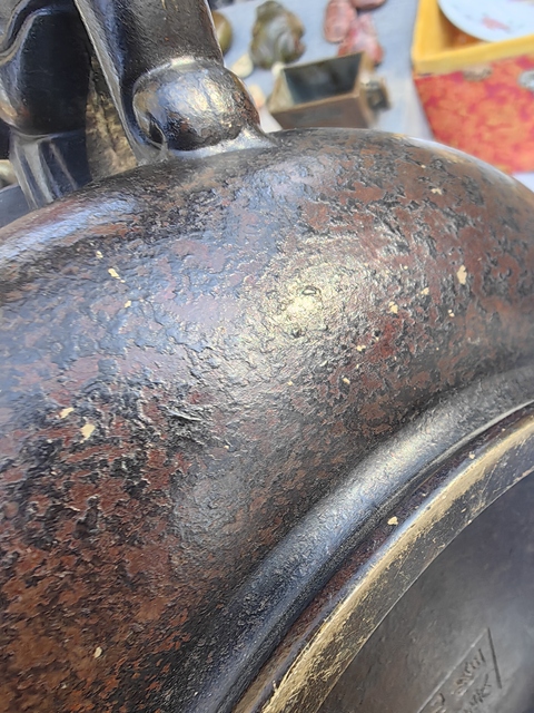 古玩銅器銅獸耳爐真品鑒賞圖