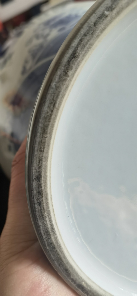 古玩陶瓷青花釉里紅魚化龍紋瓶真品鑒賞圖