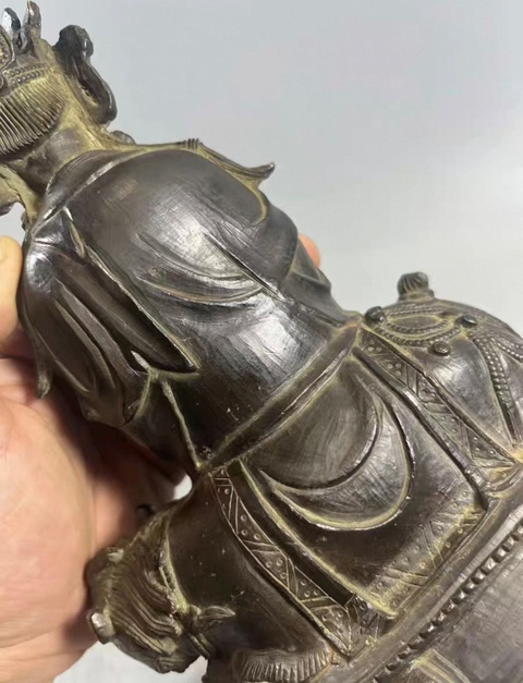 古玩銅器銅菩薩像真品鑒賞圖