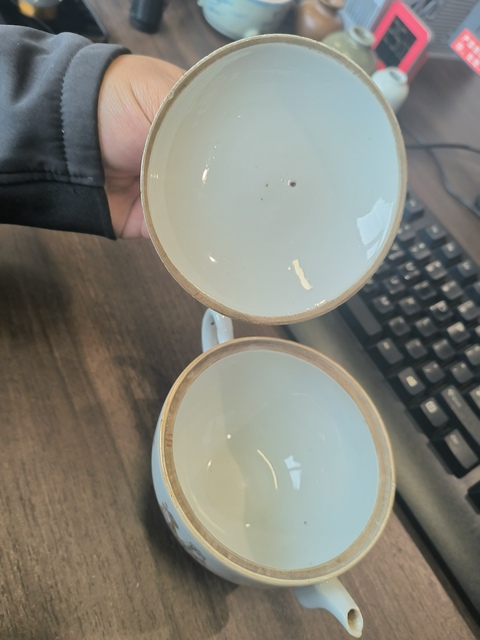 古玩陶瓷粉彩人物故事紋參壺真品鑒賞圖