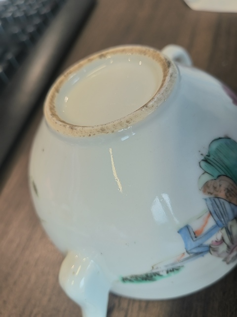 古玩陶瓷粉彩人物故事紋參壺真品鑒賞圖