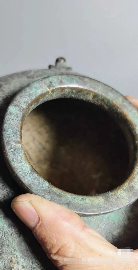 古玩銅器銅花尊真品鑒賞圖