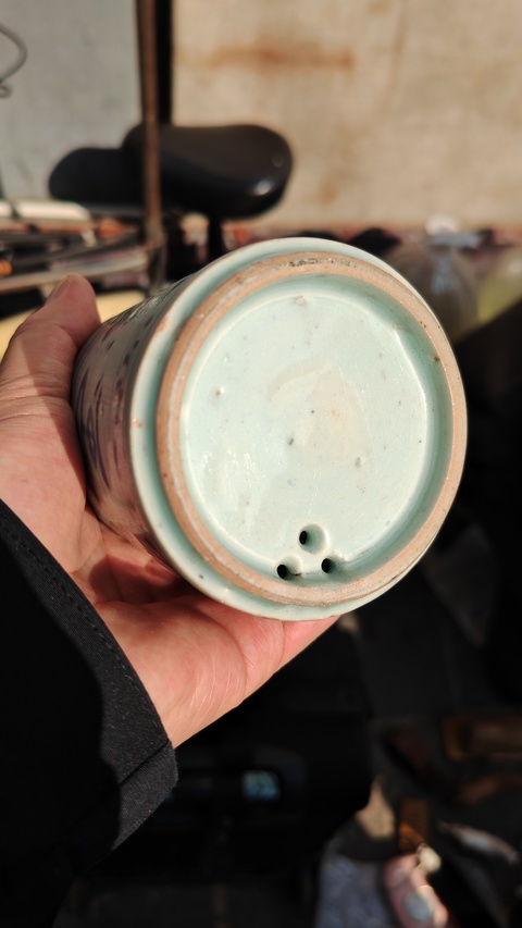 古玩陶瓷吉語(yǔ)紋青花筷子籠真品鑒賞圖