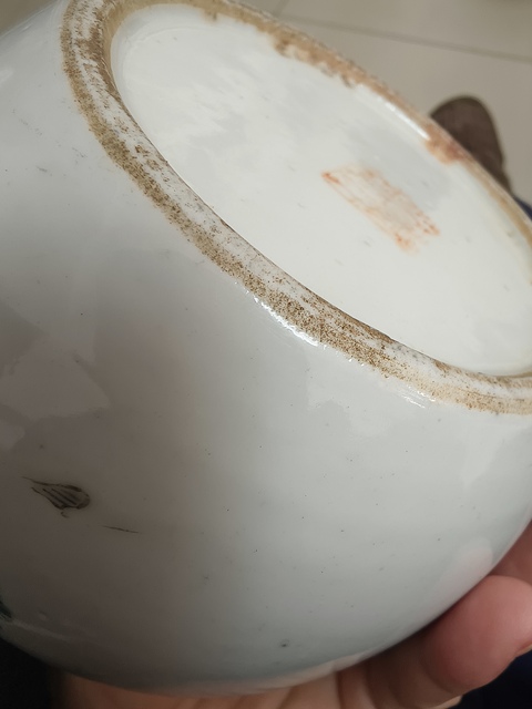 古玩陶瓷粉彩人物故事紋圍棋罐真品鑒賞圖