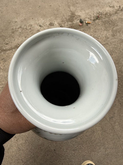 古玩陶瓷花鳥紋瓶真品鑒賞圖