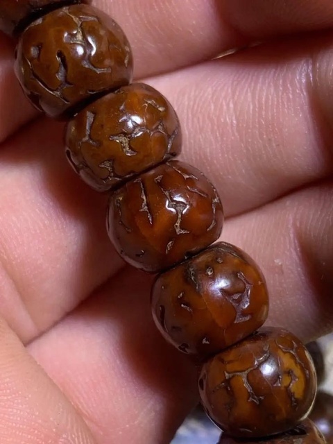 古玩玉器金剛珠串真品鑒賞圖