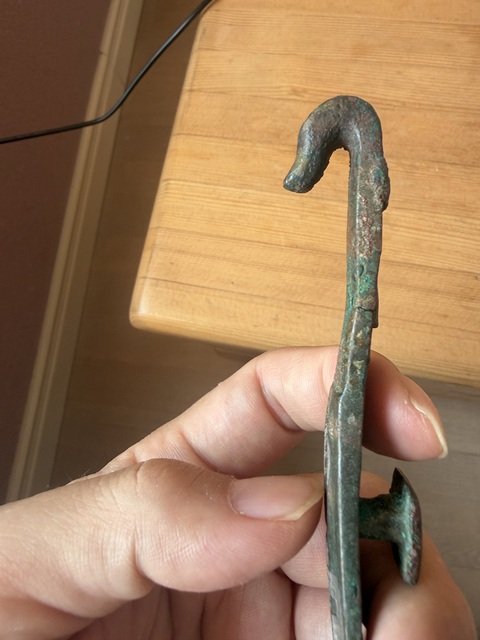 古玩銅器帶鉤真品鑒賞圖