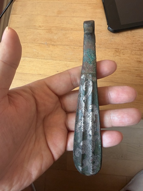 古玩銅器帶鉤真品鑒賞圖