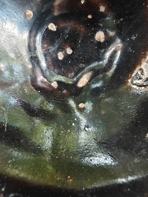 古玩陶瓷磁州窯黑釉斗笠碗拍賣，當前價格1888元