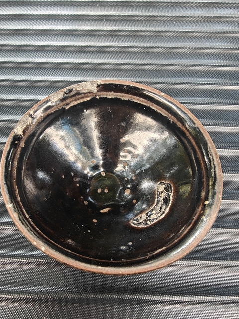 古玩陶瓷磁州窯黑釉斗笠碗拍賣，當前價格1888元