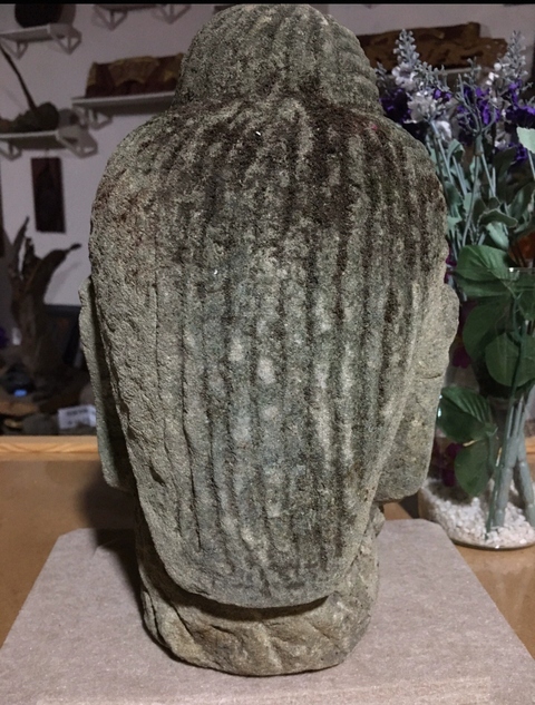 古玩雜項(xiàng)石佛首真品鑒賞圖