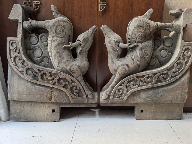 古玩雜項牛腿真品鑒賞圖