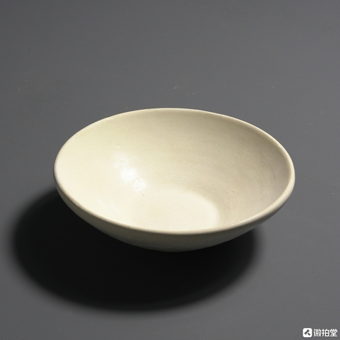 古玩陶瓷白耀州窯茶盞真品鑒賞圖