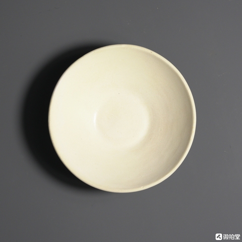 古玩陶瓷白耀州窯茶盞真品鑒賞圖