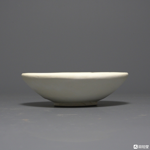 古玩陶瓷白耀州窯茶盞真品鑒賞圖