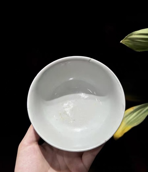 古玩陶瓷祭蘭釉茶圓真品鑒賞圖