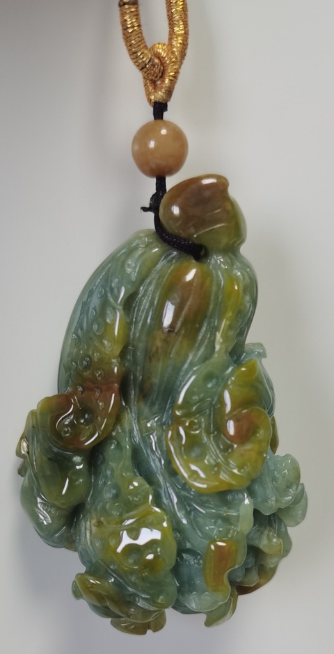 古玩玉器翡翠白菜真品鑒賞圖