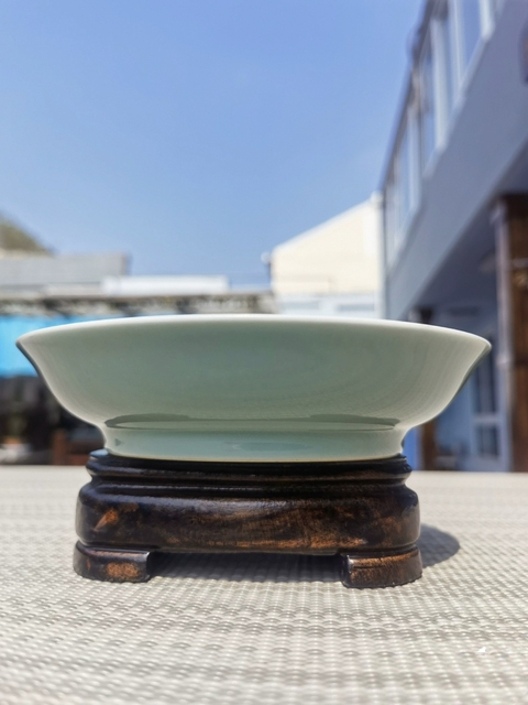 古玩陶瓷青釉盤真品鑒賞圖
