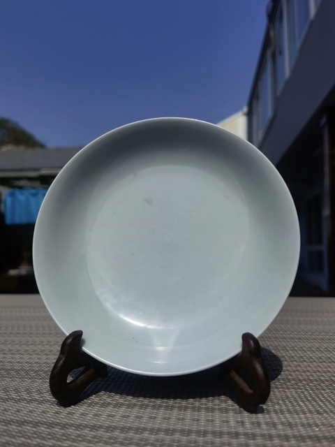 古玩陶瓷青釉盤真品鑒賞圖