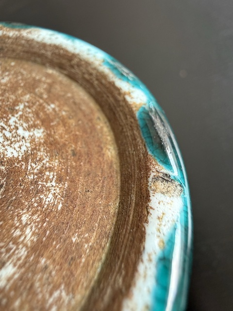 古玩陶瓷孔雀蘭釉刻花紋梅瓶真品鑒賞圖